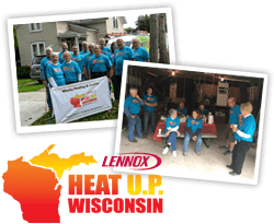 The team at Wesley Heating & Cooling loves to serve the Green Bay area with Community Service.